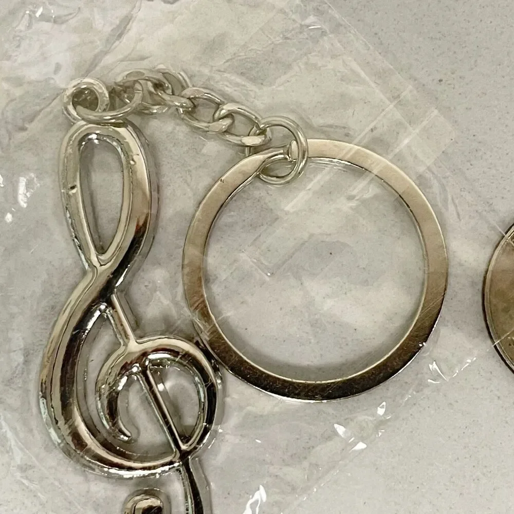 Treble Clef Symbol Music Musician Keychain Keyring